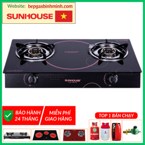 Bếp Gas Đôi Mặt Kính SUNHOUSE SHB 307MT