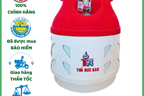 Bình Gas Nhựa Thủ Đức 6kg Đổi Gas Tất Cả Các Quận Huyện 15p