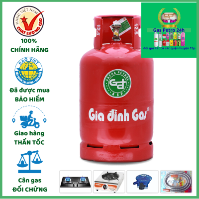 Gas Gia Đình Đỏ 12kg  Đổi Gas Tất Cả Các Quận Huyện 15P