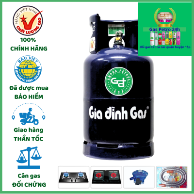Gas Gia Đình Xanh Đậm 12kg  Đổi Gas Tất Cả Các Quận Huyện 15P