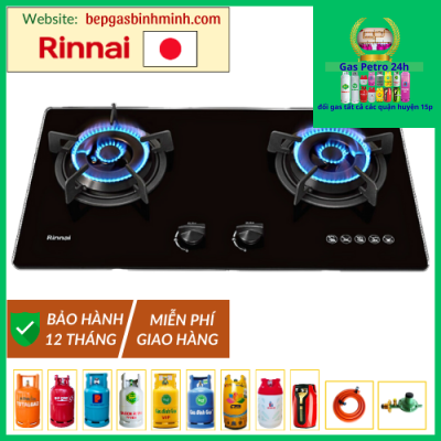 Bếp Gas Âm Rinnai RVB-220G(B) Nhật Bản