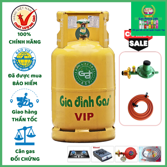 Gas Gia Đình Xanh Biển 12kg  Đổi Gas Tất Cả Các Quận Huyện 15P