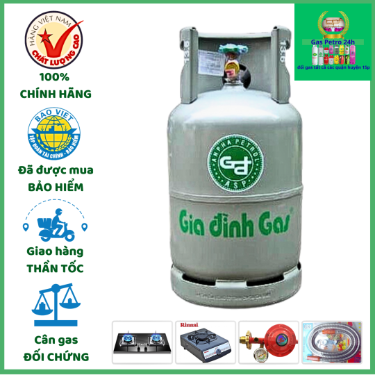Gas Gia Đình Xanh Biển 12kg  Đổi Gas Tất Cả Các Quận Huyện 15P