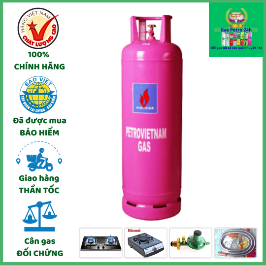 Gas Petro VietNam Màu Xám 12kg Đổi Gas Tất Cả Các Quận Huyện 15P 