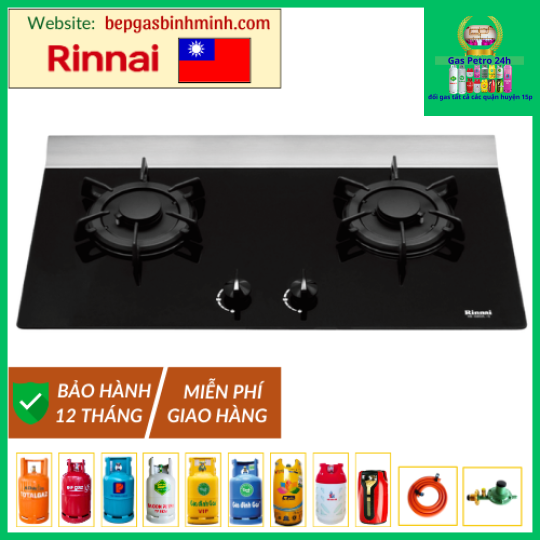 Bếp Gas Âm Rinnai RB-6802L(G) Đài Loan