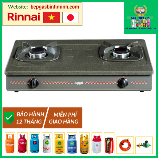Bếp Gas Đôi Rinnai RV-287(G)N Việt - Nhật Chính Hãng