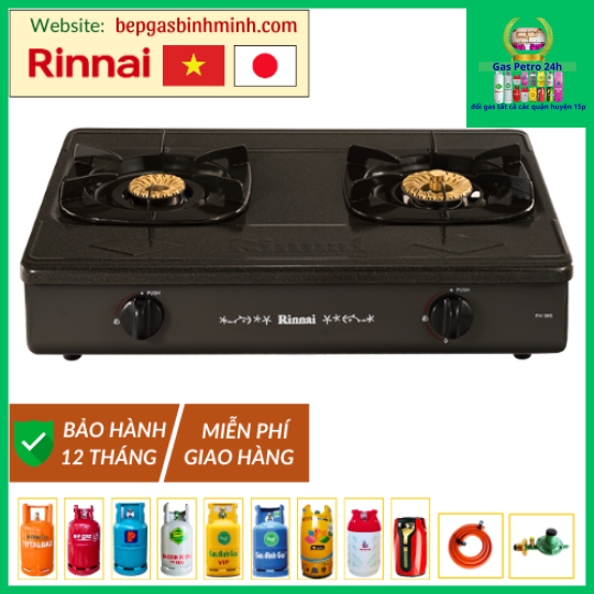 Bếp Gas Đôi Rinnai RV-365(G)N Việt - Nhật Chính Hãng