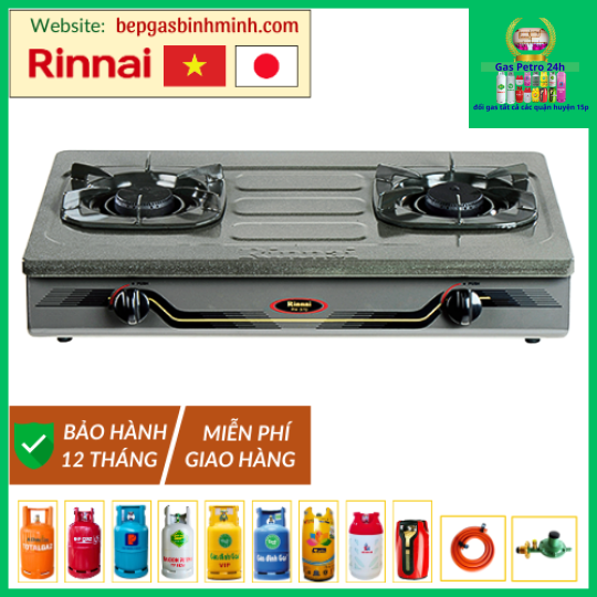 Bếp Gas Đôi Rinnai RV-370(GM)N Việt - Nhật Chính Hãng