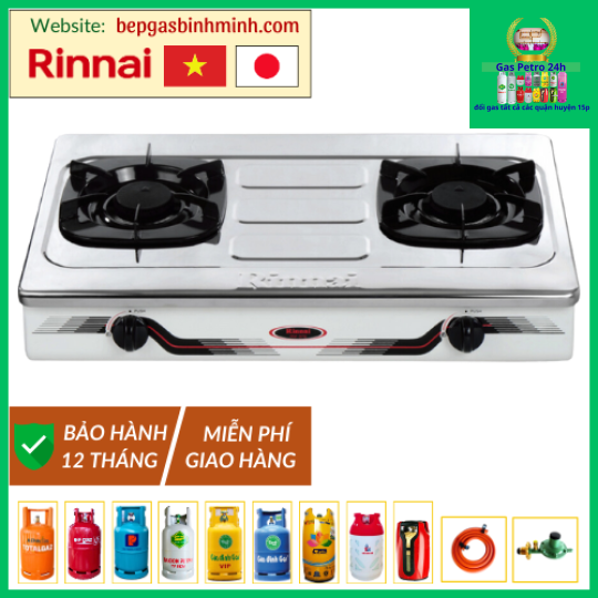 Bếp Gas Đôi Rinnai RV-370(SM)N Việt - Nhật Chính Hãng