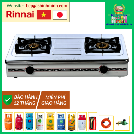 Bếp Gas Đôi Rinnai RV-375(SW)N Việt - Nhật Chính Hãng
