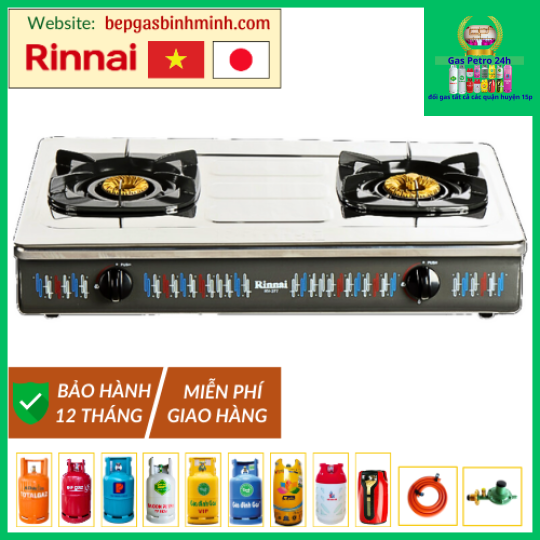Bếp Gas Đôi Rinnai RV-377(S)N Việt - Nhật Chính Hãng