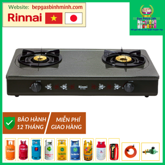 Bếp Gas Đôi Rinnai RV-740A(GR) Việt - Nhật Chính Hãng