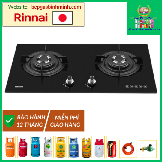 Bếp Gas Âm Rinnai RVB-2HG(B) Nhật Bản