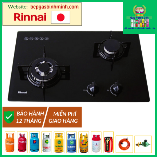 Bếp Gas Âm Rinnai RVB-6SDQ(B) Nhật Bản