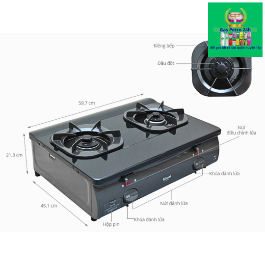 Bếp Gas Rinnai RJ-8600FE Nhập Khẩu Nhật Bản