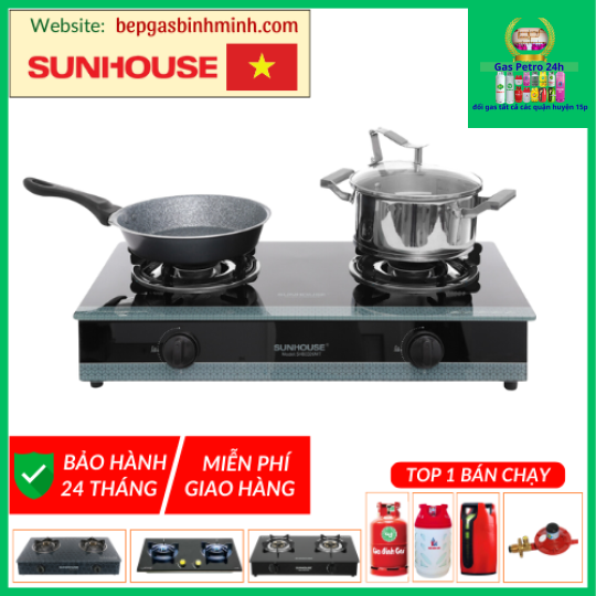 Bếp Gas Đôi SUNHOUSE SHB3326MT Chính Hãng