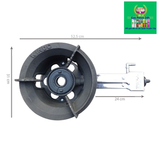 Bếp Khè Công Nghiệp WINDO 6A Chính Hãng